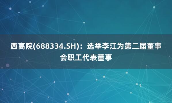西高院(688334.SH)：选举李江为第二届董事会职工代表董事