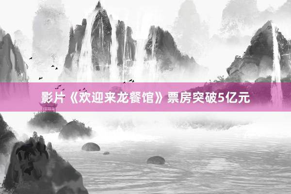 影片《欢迎来龙餐馆》票房突破5亿元
