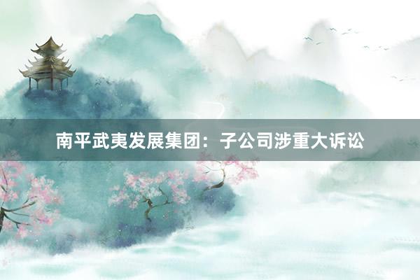 南平武夷发展集团：子公司涉重大诉讼