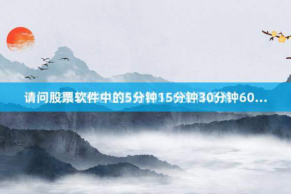 请问股票软件中的5分钟15分钟30分钟60...
