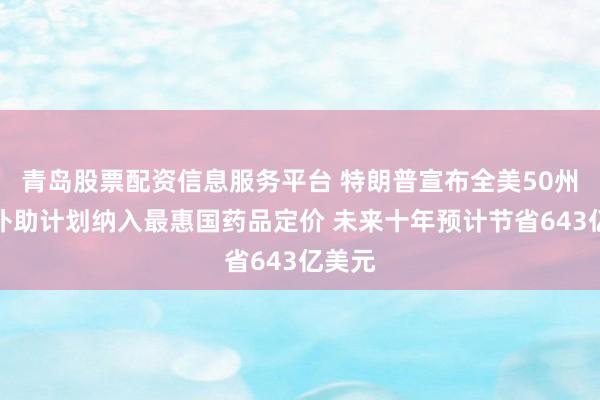 青岛股票配资信息服务平台 特朗普宣布全美50州医疗补助计划纳入最惠国药品定价 未来十年预计节省643亿美元